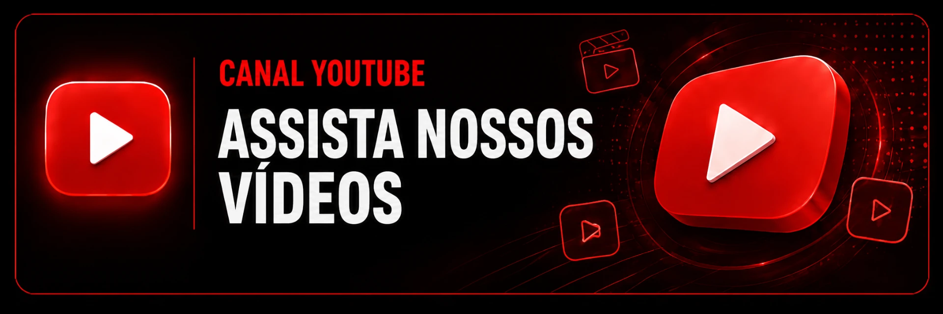 Assista nossos vídeos no canal do YouTube